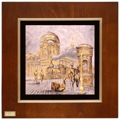 تابلو نقاشی ورق طلا FWSGB-43x43-H