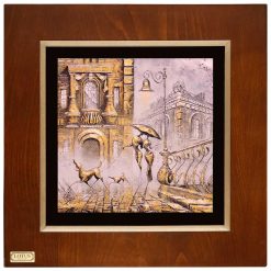 تابلو ورقه طلایی