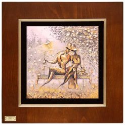 تابلو ورق طلایی