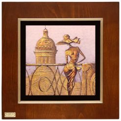 تابلو دیواری ورقه طلا