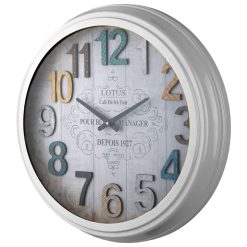 ساعت دیواری فلزی مدل PORTLAND WHITE