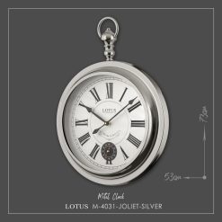 ساعت دیواری فلزی JOLIET SILVER