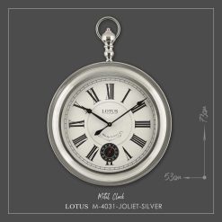 ساعت دیواری فلزی JOLIET SILVER