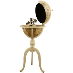 تلفن چوبی با میز کره