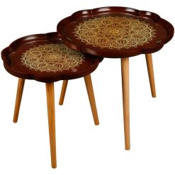 میز عسلی دو تیکه مدل LAURAMANDALA لوتوس