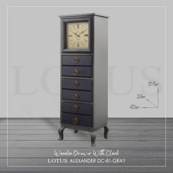 دراور با ساعت چوبی