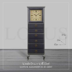 دراور با ساعت چوبی