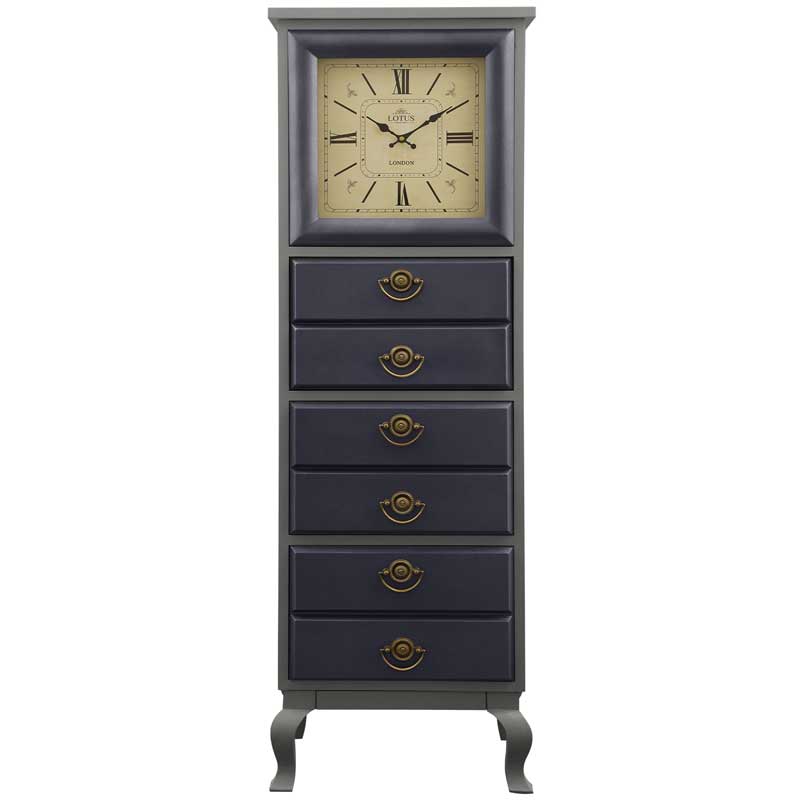 دراور با ساعت چوبی