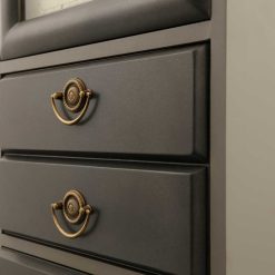 دراور با ساعت سالنی چوبی