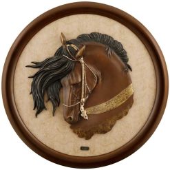 تابلو رزین اسب برونته
