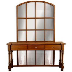 آینه و کنسول MARCELLA رنگ قهوه ای