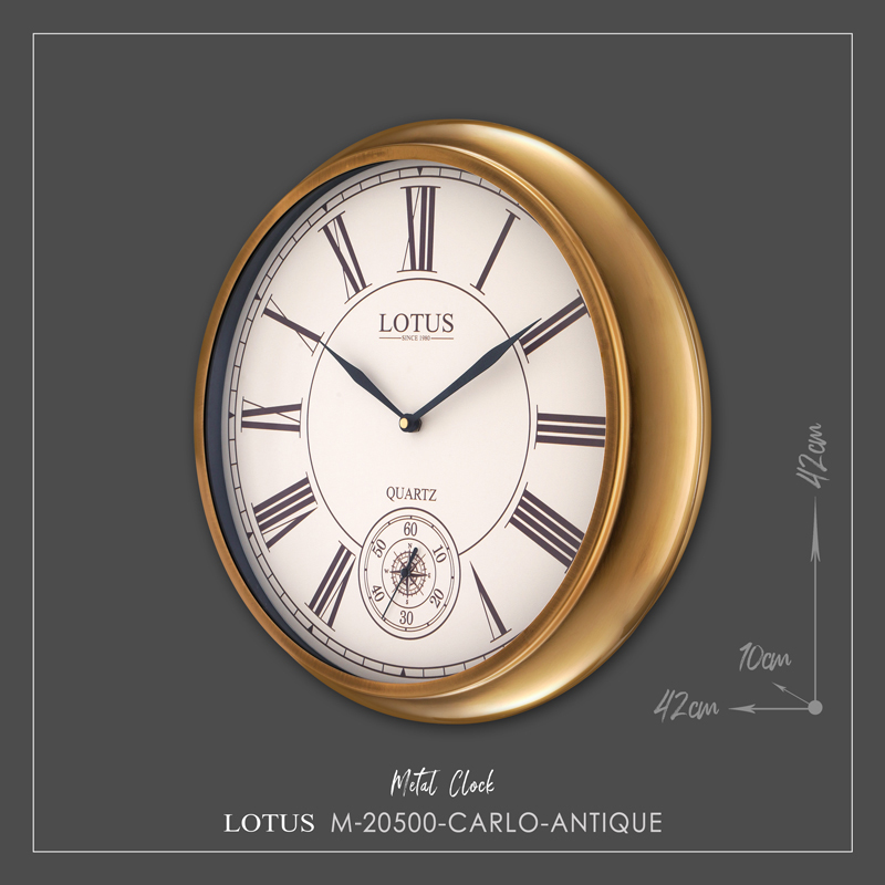 ساعت دیواری فلزی مدل CARLO