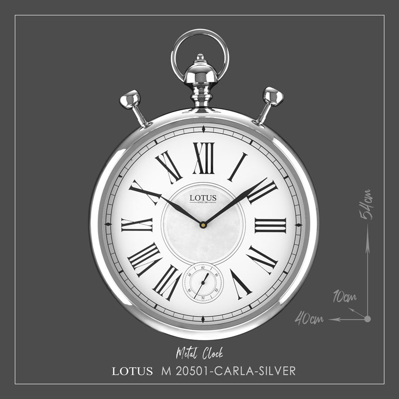 ساعت دیواری فلزی مدل CARLA