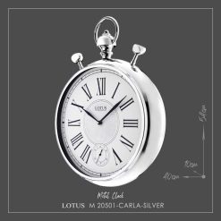 ساعت دیواری فلزی لوتوس مدل CARLA