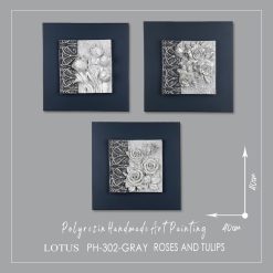لوتوس تابلو پلی رزین مدل ROSES AND TULIPS