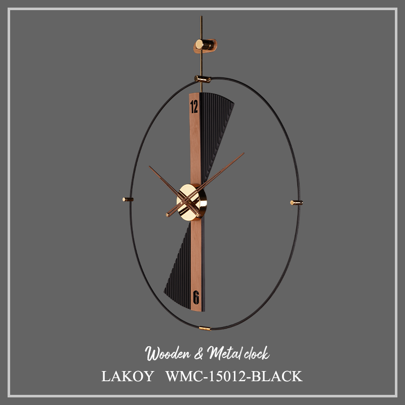 ساعت دیواری لاکوی کد WMC-15012 مشکی