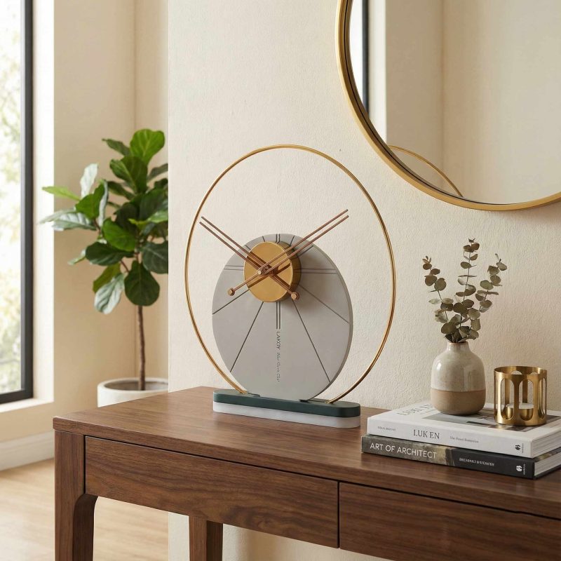 ساعت-رومیزی-لاکوی-کد-WMT-1530-رنگ-خاکستری